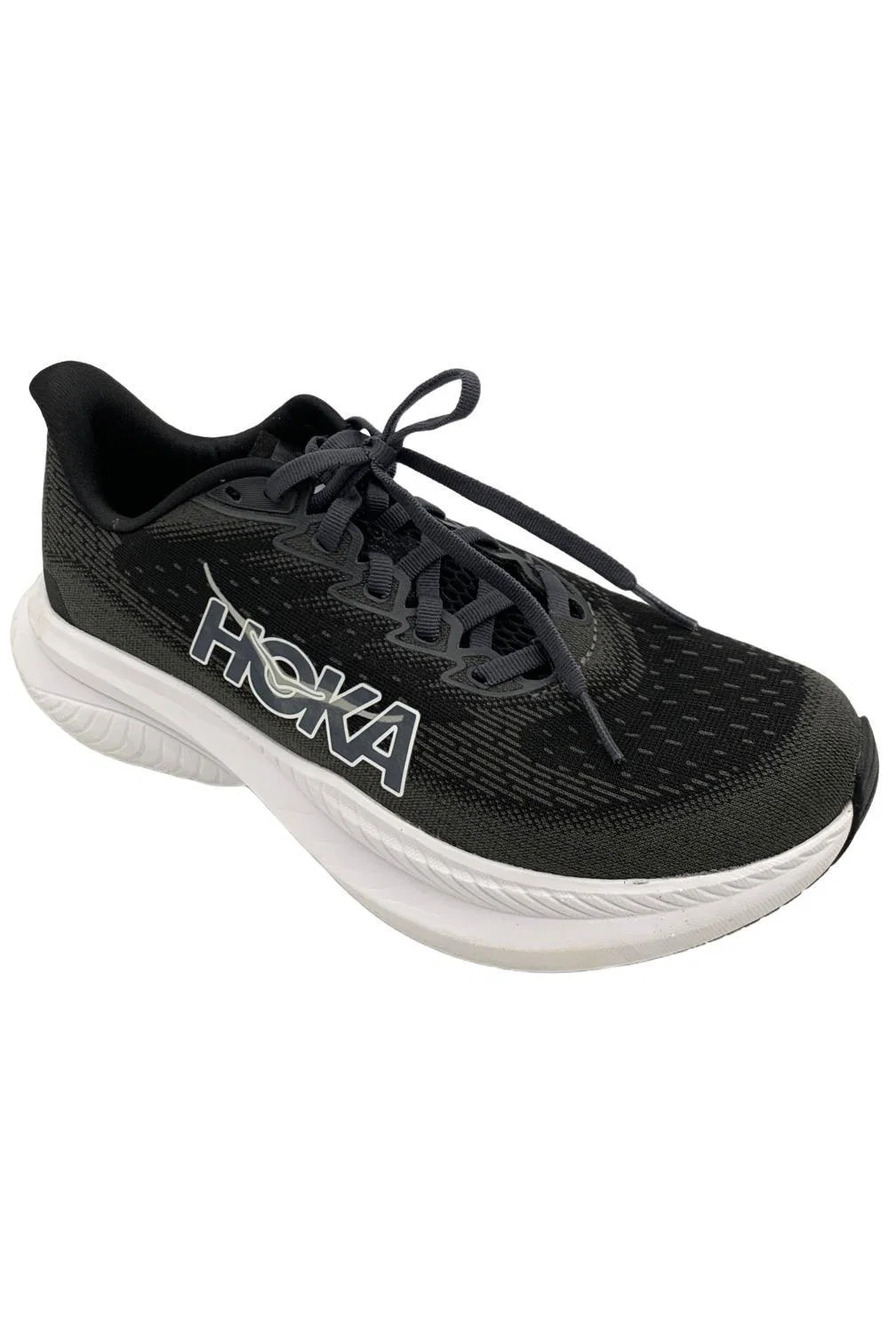Hoka Men's Mach 6 Sneakers Black/White - Medium